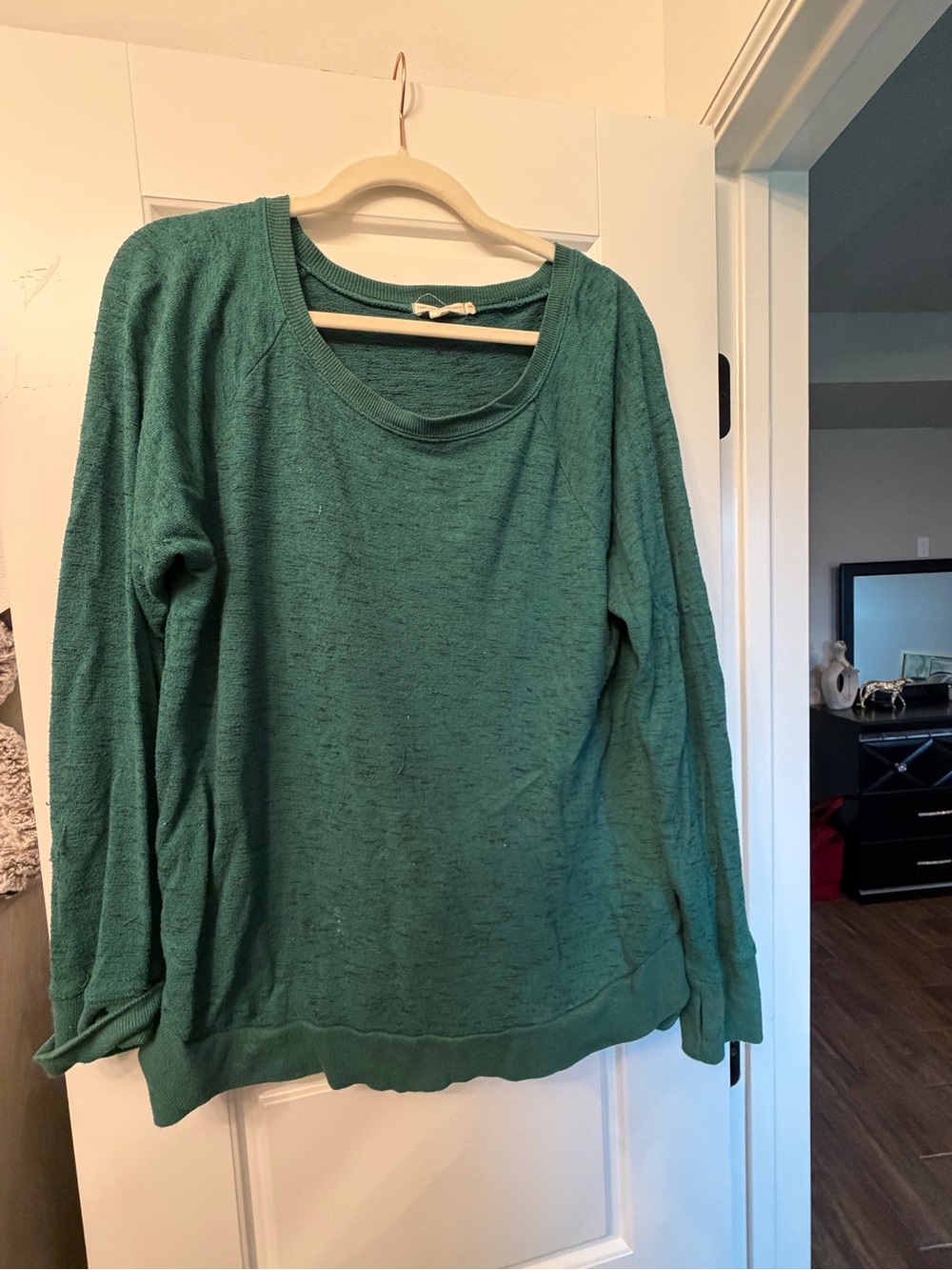 Threads 4 Thought Teal Scoop Neck Pullover